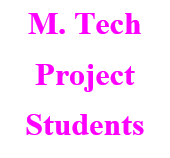 M.Tech Project (Structural Engineering) Students