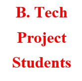 B.Tech Project Students